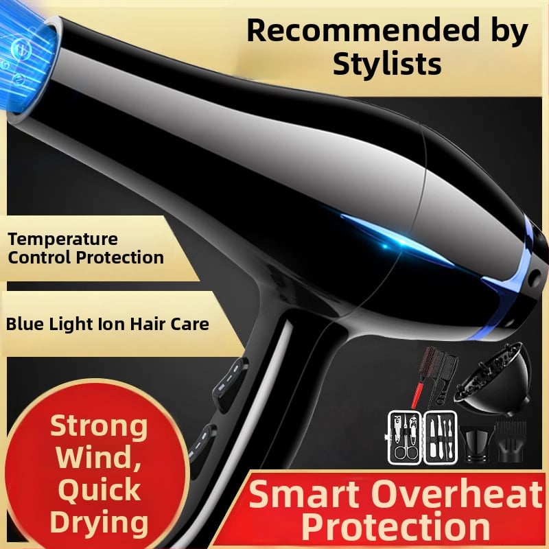 Uscător de păr pentru uz casnic 1200W motor DC, aer cald/rece, 220V, zgomot 60–70 dB