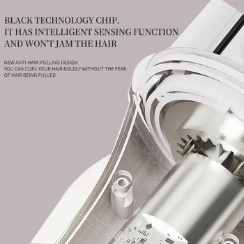 Πλήρως αυτόματη συσκευή για μπούκλες με αρνητικά ιόντα, τουρμαλινί-κεραμική θέρμανση, 10 ρυθμίσεις θερμοκρασίας, 30W, 220V