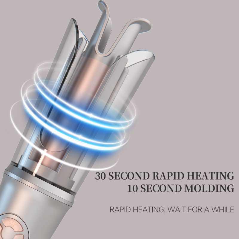 Πλήρως αυτόματη συσκευή για μπούκλες με αρνητικά ιόντα, τουρμαλινί-κεραμική θέρμανση, 10 ρυθμίσεις θερμοκρασίας, 30W, 220V