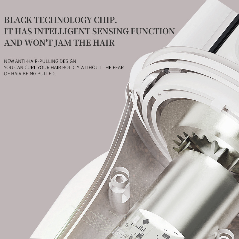 Πλήρως αυτόματη συσκευή για μπούκλες με αρνητικά ιόντα, τουρμαλινί-κεραμική θέρμανση, 10 ρυθμίσεις θερμοκρασίας, 30W, 220V