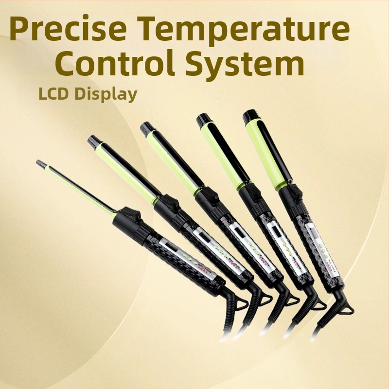 Ηλεκτρικό σίδερο για μπούκλες με στοιχείο θέρμανσης PTC, 10 επίπεδα ρύθμισης θερμοκρασίας, ενσύρματο ρεύμα, αυτόματη απενεργοποίηση (PTC στοιχείο θέρμανσης, 10 επίπεδα ρύθμισης θερμοκρασίας, ενσύρματο ρεύμα, αυτόματη απενεργοποίηση)