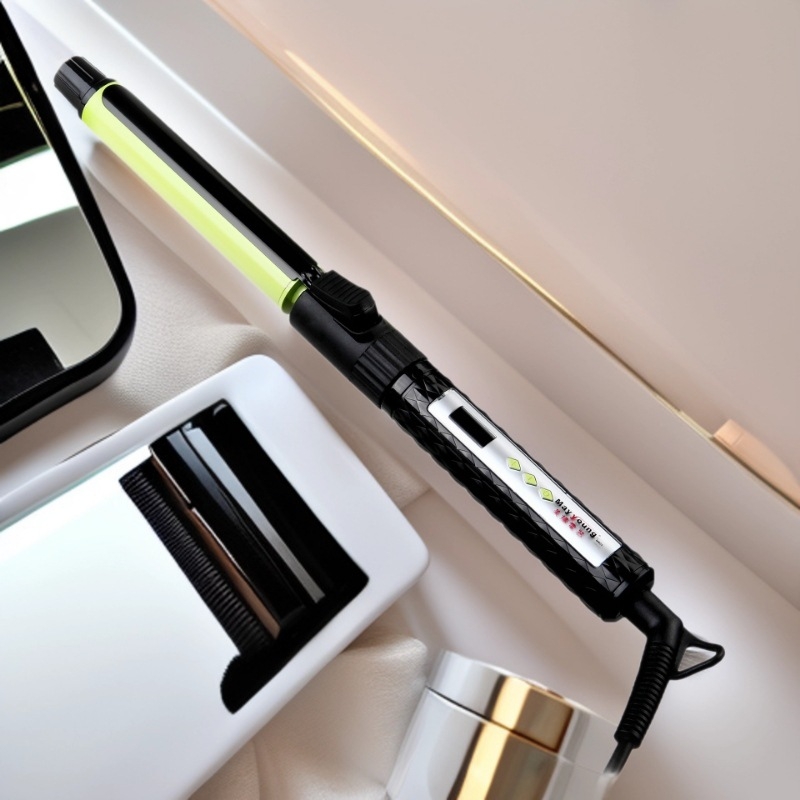 Ηλεκτρικό σίδερο για μπούκλες με στοιχείο θέρμανσης PTC, 10 επίπεδα ρύθμισης θερμοκρασίας, ενσύρματο ρεύμα, αυτόματη απενεργοποίηση (PTC στοιχείο θέρμανσης, 10 επίπεδα ρύθμισης θερμοκρασίας, ενσύρματο ρεύμα, αυτόματη απενεργοποίηση)