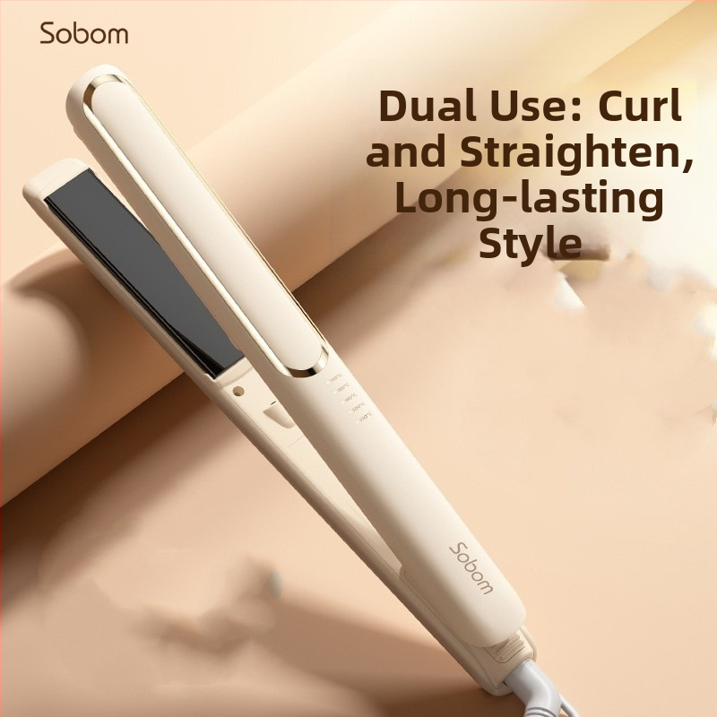 SOBOM dvojfunkčná žehlička na vlasy a kulmovač s keramickým valcom 16-20 mm, 220V, 50W