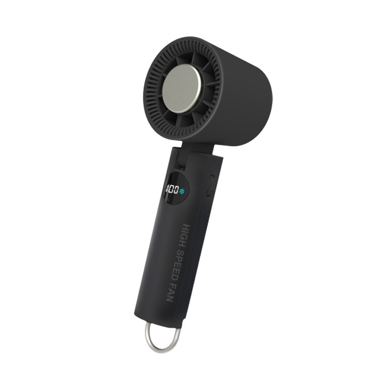 Ventilator de mână USB fără palete, cu baterie încorporată de 2000-4000 mAh, 5 viteze, zgomot redus (<36 dB), carcasă ABS, cu cârlig