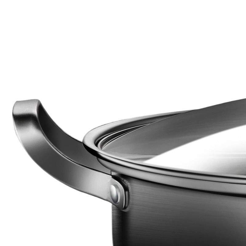 Dvokomorni Yin-Yang lonac za hot pot, kapacitet 2.1–4 L, dubina 10 cm, model 985