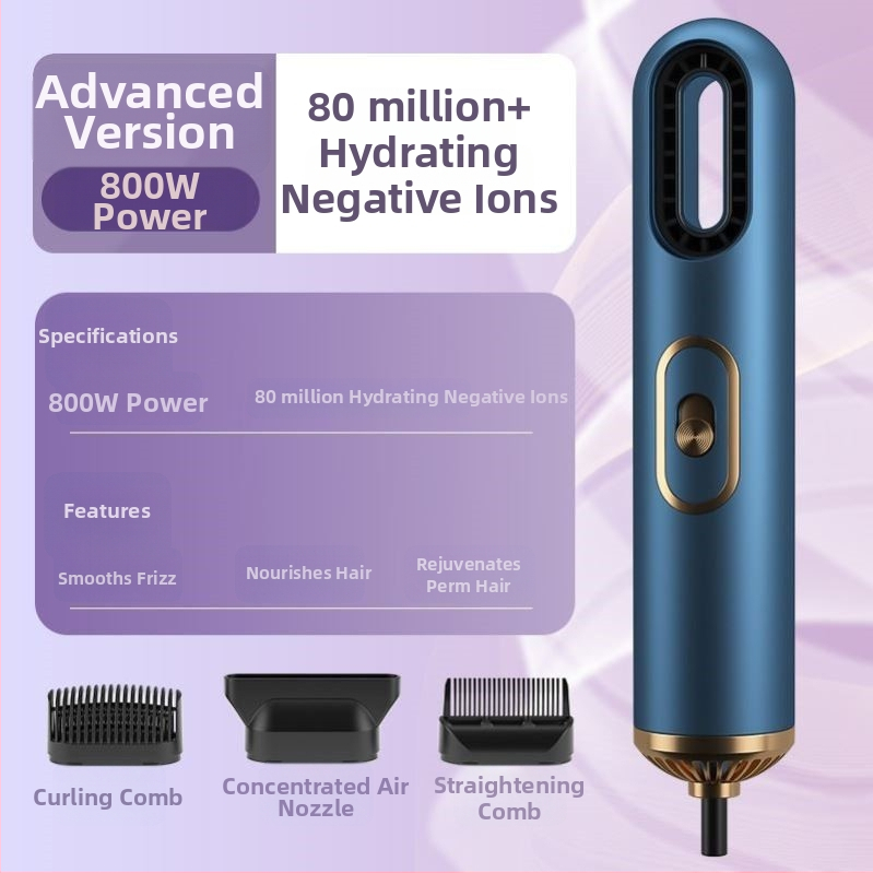 Prijenosno sušilo za kosu s negativnim ionima, kompaktni putni model, brush motor, 3 brzine protoka zraka, konstantna temperatura njege kose, buka 45-50 dB