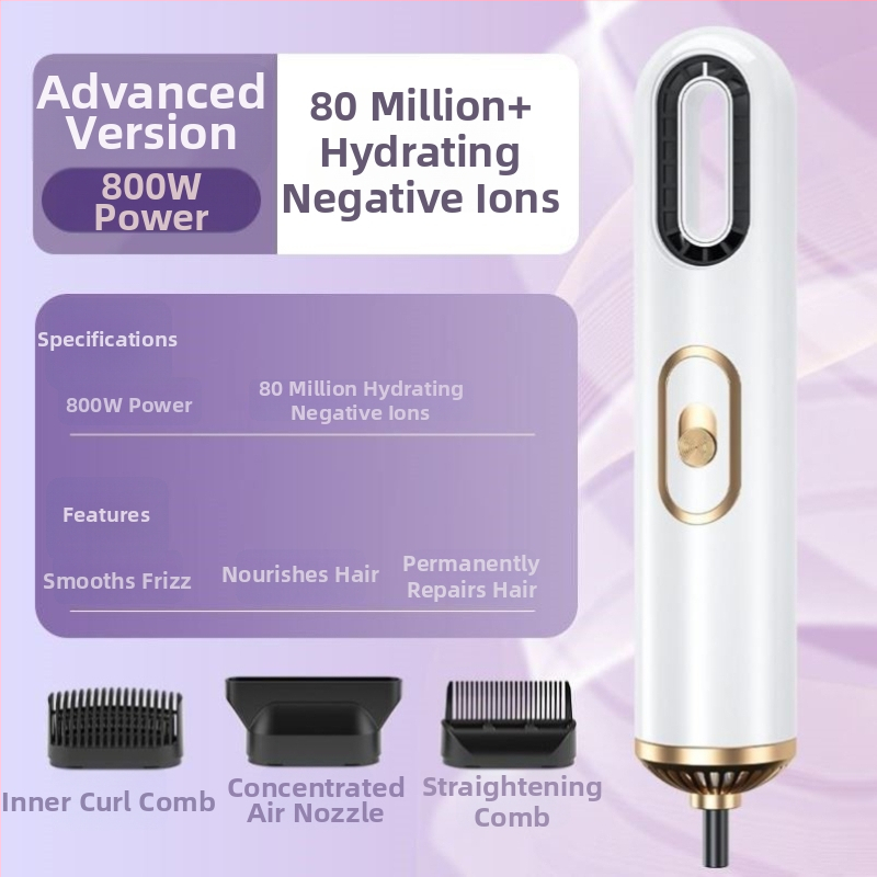 Prijenosno sušilo za kosu s negativnim ionima, kompaktni putni model, brush motor, 3 brzine protoka zraka, konstantna temperatura njege kose, buka 45-50 dB