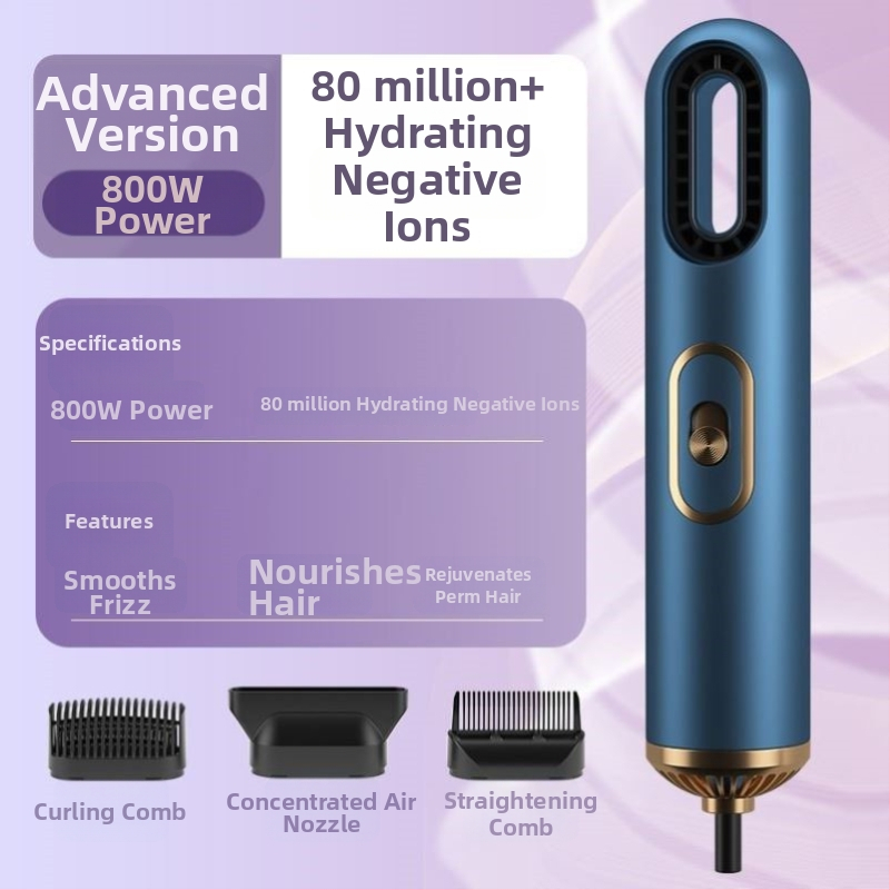 Prijenosno sušilo za kosu s negativnim ionima, kompaktni putni model, brush motor, 3 brzine protoka zraka, konstantna temperatura njege kose, buka 45-50 dB