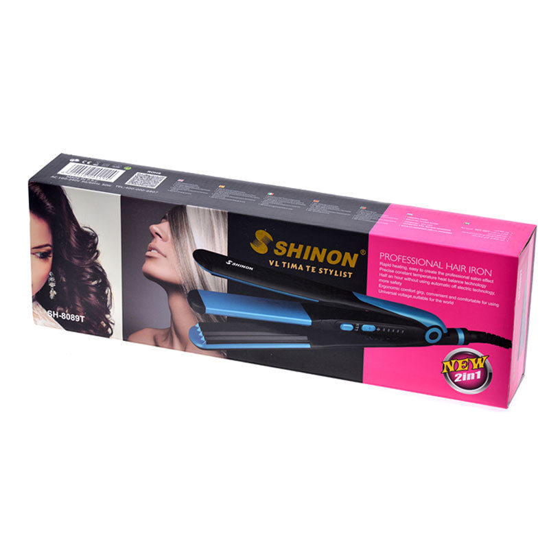 Κεραμικός 3-σε-1 εξοπλισμός μαλλιών για ισιώματα και μπούκλες, με τουρμαλινικο-κεραμική θέρμανση, κύλινδρος 16–20 mm, 10 ρυθμίσεις θερμοκρασίας, 45 W, 220 V, μοντέλο 8089T