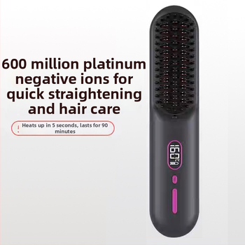 Ασύρματο διπλής χρήσης εργαλείο ισιώματος και χτενίσματος για μπούκλες με αρνητικά ιόντα, επίστρωση τιτανίου-τουρμαλίνης, κύλινδρος 31 mm