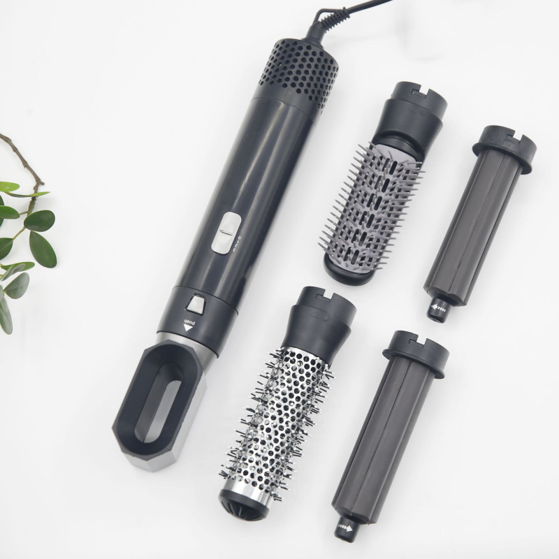 5-u-1 četka za toplu zrak s negativnim ionima i valovitim kovrčama, 750W AC četkasti motor, 110V, 3 brzine, zaštita od pregrijavanja