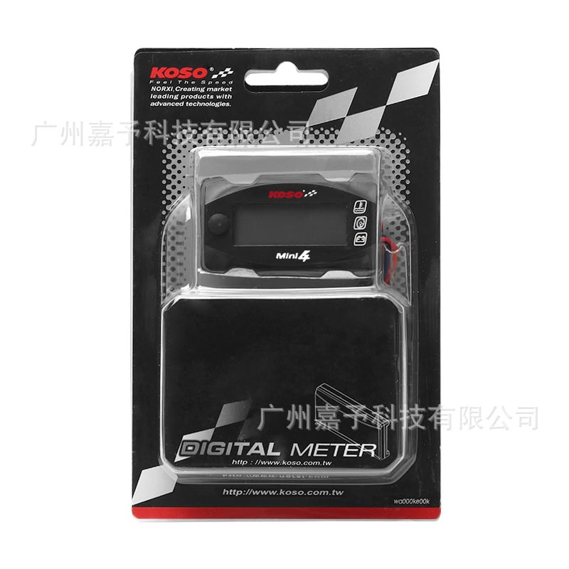 KOSO дисплей за температура на водата, напрежение, време, скорост, табло за управление, дисплей за температурен брояч, табло за управление на превозно средство, модифициран мотоциклет