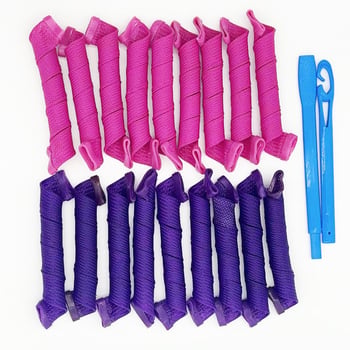Lian ping uvijač za kosu, 18-dijelni set valovitih rola, od plastike/smole, DIY alat za kosu