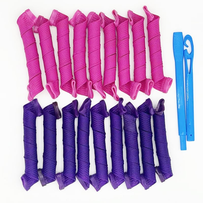 Lian ping uvijač za kosu, 18-dijelni set valovitih rola, od plastike/smole, DIY alat za kosu