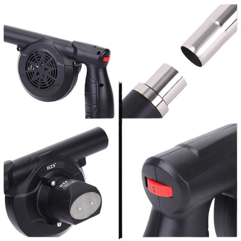 Ventilator pentru grătar exterior, 21V, reîncărcabil, wireless, montat în mașină, aprinderea focului