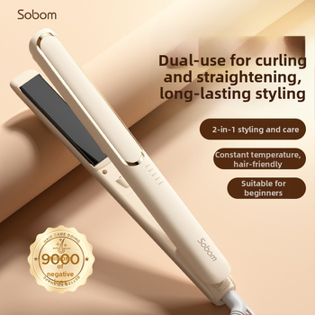 Διπλής χρήσης εργαλείο για ισιώματα και μπούκλες μαλλιών – Little Bear, στοιχείο θέρμανσης από οικολογικά κράματα, μονόβαθμη ρύθμιση θερμοκρασίας, 30W, 220V