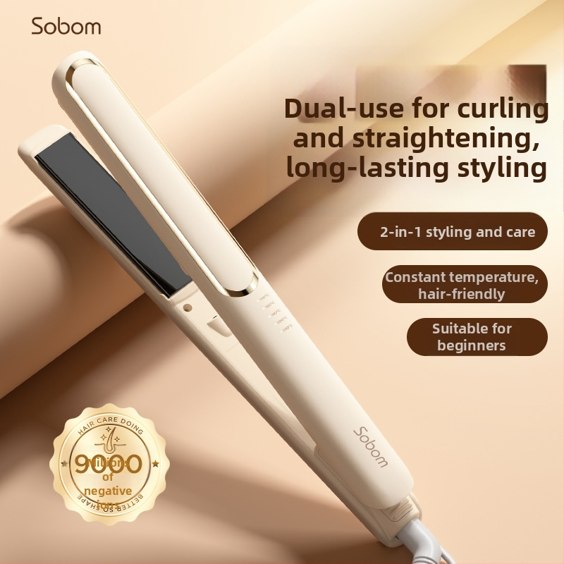 Διπλής χρήσης εργαλείο για ισιώματα και μπούκλες μαλλιών – Little Bear, στοιχείο θέρμανσης από οικολογικά κράματα, μονόβαθμη ρύθμιση θερμοκρασίας, 30W, 220V