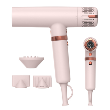 Mestar MS-D08 Uscător de păr profesional, motor DC fără perii, 1000W, aer rece/cald, 3 trepte de viteză, zgomot redus, duze interschimbabile