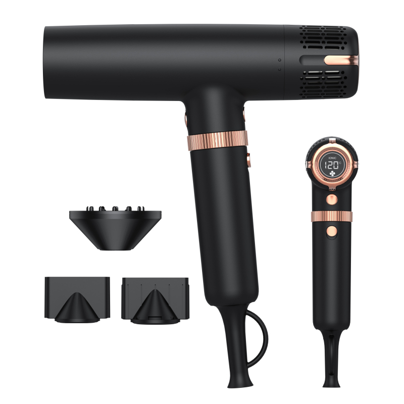 Mestar MS-D08 Uscător de păr profesional, motor DC fără perii, 1000W, aer rece/cald, 3 trepte de viteză, zgomot redus, duze interschimbabile