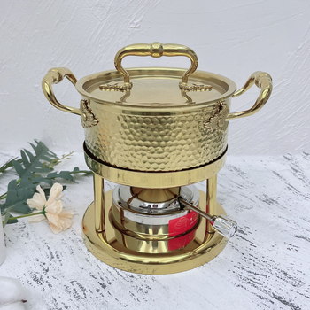 Samostalni All-in-One lonac za jednu osobu: 304 nehrđajući čelik, trostruko dno, kapacitet 2.1-4 L, model CWG-2, čelični poklopac