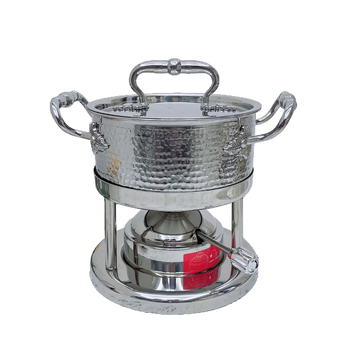 Samostalni All-in-One lonac za jednu osobu: 304 nehrđajući čelik, trostruko dno, kapacitet 2.1-4 L, model CWG-2, čelični poklopac