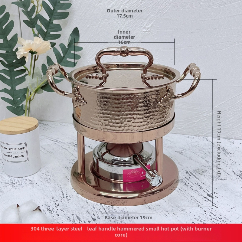 Samostalni All-in-One lonac za jednu osobu: 304 nehrđajući čelik, trostruko dno, kapacitet 2.1-4 L, model CWG-2, čelični poklopac