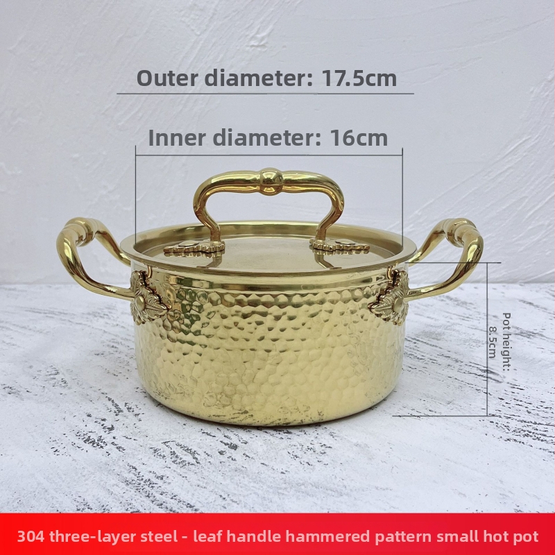 Samostalni All-in-One lonac za jednu osobu: 304 nehrđajući čelik, trostruko dno, kapacitet 2.1-4 L, model CWG-2, čelični poklopac