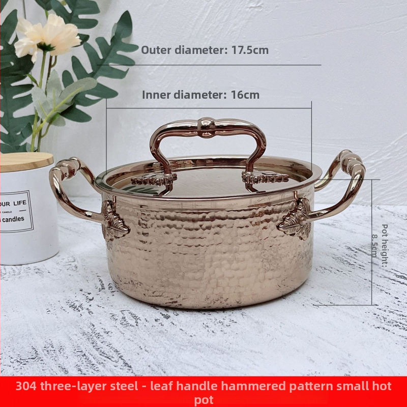 Samostalni All-in-One lonac za jednu osobu: 304 nehrđajući čelik, trostruko dno, kapacitet 2.1-4 L, model CWG-2, čelični poklopac