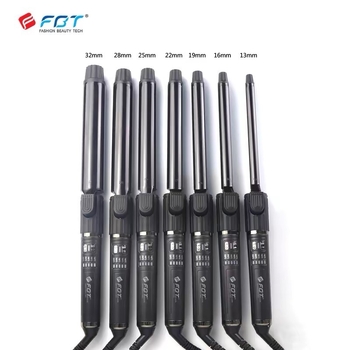 FBT Електрическа маша за къдрене с турмалиново керамично тяло, 5 температурни степени, 220 V, 32–75 W