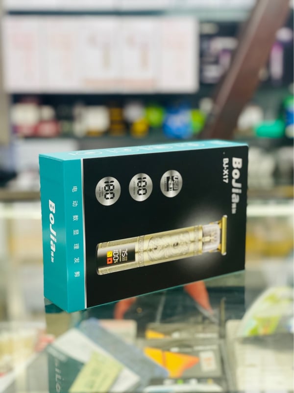 BJ-X17 USB punjiva mašinica za kosu s prikazom napunjenosti, keramična oštrica, univerzalna upotreba