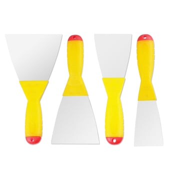 Cuțit pentru chit din oțel inoxidabil, mâner din plastic, finisaj oglindă, pentru vopsire, construcții și curățenie