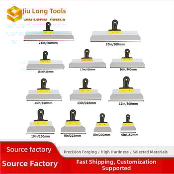 Spatul de chit cu mâner din plastic, Jiulong — material ecologic pentru chit pe ziduri și tencuială