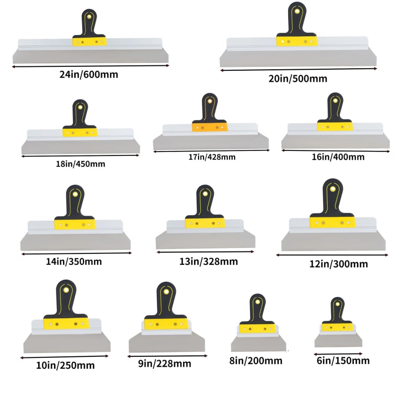 Spatul de chit cu mâner din plastic, Jiulong — material ecologic pentru chit pe ziduri și tencuială