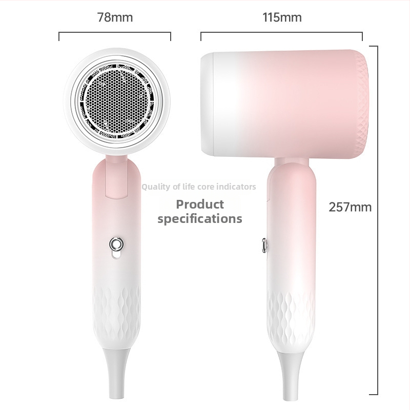 Defais 2002 Prenosný skladací sušič vlasov, 1750 W, 220 V, kartáčovaný DC motor, studený/horúci vzduch, ochrana proti prehriatiu