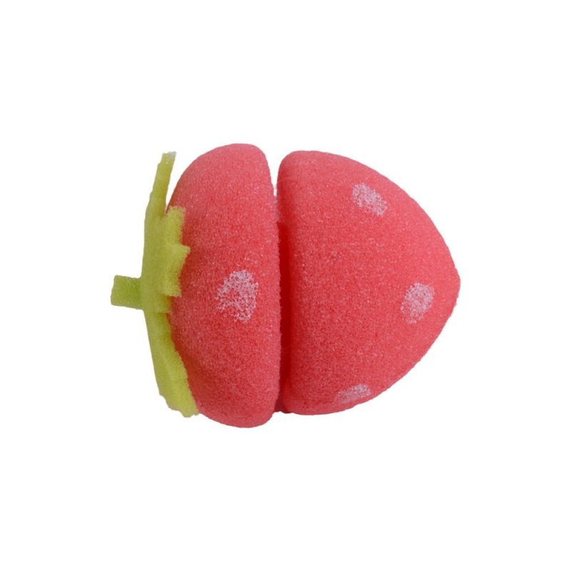 Špongasta kuglica za kovrčanje kose, jahodnog oblika, nježna prema kosi, mekane kovrče, za opću upotrebu