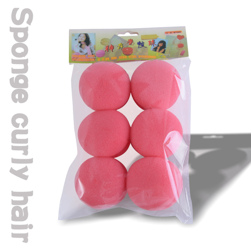 Špongasta kuglica za kovrčanje kose, jahodnog oblika, nježna prema kosi, mekane kovrče, za opću upotrebu