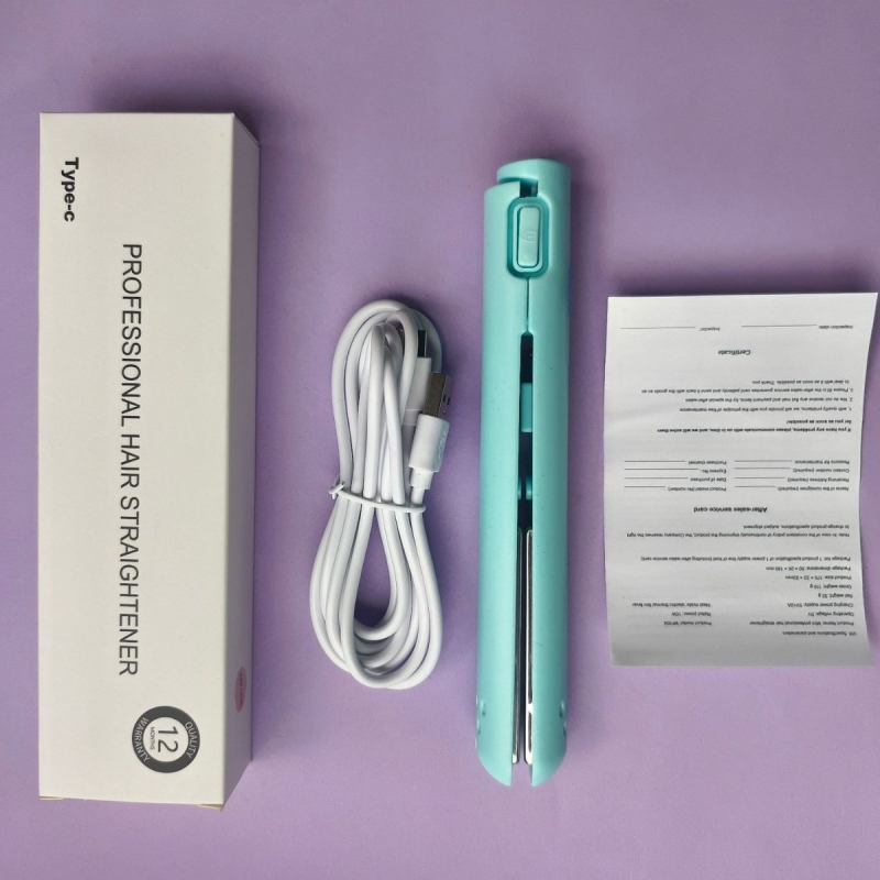 2-u-1 bežični uvijač i presa za kosu, kompatibilan s USB/Power Bank, 5V, 10W, promjer grijaćeg elementa ispod 15 mm, 15 razina temperature