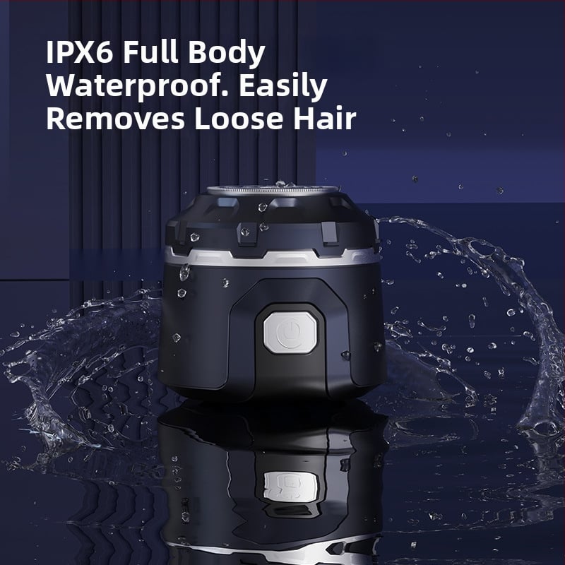 Ανδρική ασύρματη μηχανή κοπής για το κεφάλι, επαναφορτιζόμενη ηλεκτρική ξυριστική μηχανή με λεπίδες από ανοξείδωτο ατσάλι, ενσωματωμένη μπαταρία, αδιάβροχη και εξαιρετικά ήσυχη (<36 dB)