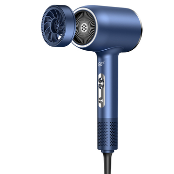 Σεσουάρ μαλλιών με μοτέρ χωρίς ψήκτρες, 2400W, 240V, 5 ταχύτητες ροής αέρα, Intelligent Digital Display, ακροφύσια συγκεντρωτήρα και διαχύτη