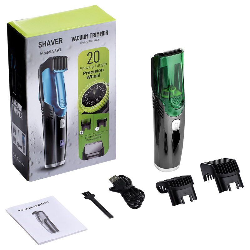 Električni šišač za kosu za kućnu upotrebu s bezčetkastim motorom, nože titanijskog legura, ugrađena baterija 1200–2000 mAh, autonomija 1–3 sata, zvuk ispod 36 dB