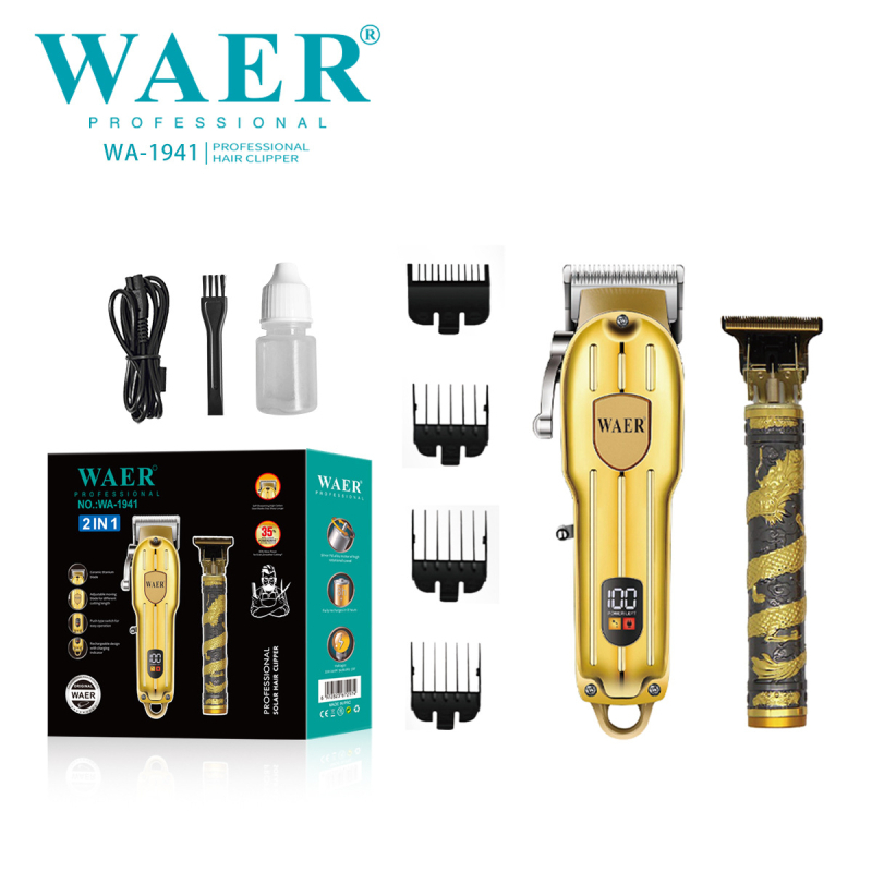 Ηλεκτρική κουρευτική μηχανή με μεταλλικό σώμα, επαγγελματικής χρήσης, κινητήρας με βούρτσα, λεπίδες από ανοξείδωτο ατσάλι, ενσωματωμένη μπαταρία 800–1000mAh, θόρυβος 36–45 dB (Κύριες προδιαγραφές: Κινητήρας με βούρσα; Λεπίδες από ανοξείδωτο ατσάλι; Ενσωματ