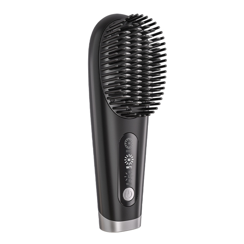 Kétfunkciós hajformázó kefével, vezeték nélküli Li-ion akkumulátor, kerámia bevonatú fűtőelem, 40W, KC/CE/UL/FCC/ROHS tanúsítványok