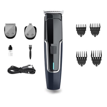 Ηλεκτρικός κοπτήρας μαλλιών για σαλόνια και οικιακή χρήση, επαναφορτιζόμενη, με βούρτσες κινητήρα, λεπίδες από ανοξείδωτο ατσάλι, αφαιρούμενο πλενόμενο κεφάλι κοπής, διάρκεια λειτουργίας 1–3 ώρες