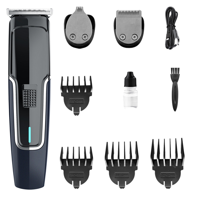 Ηλεκτρικός κοπτήρας μαλλιών για σαλόνια και οικιακή χρήση, επαναφορτιζόμενη, με βούρτσες κινητήρα, λεπίδες από ανοξείδωτο ατσάλι, αφαιρούμενο πλενόμενο κεφάλι κοπής, διάρκεια λειτουργίας 1–3 ώρες