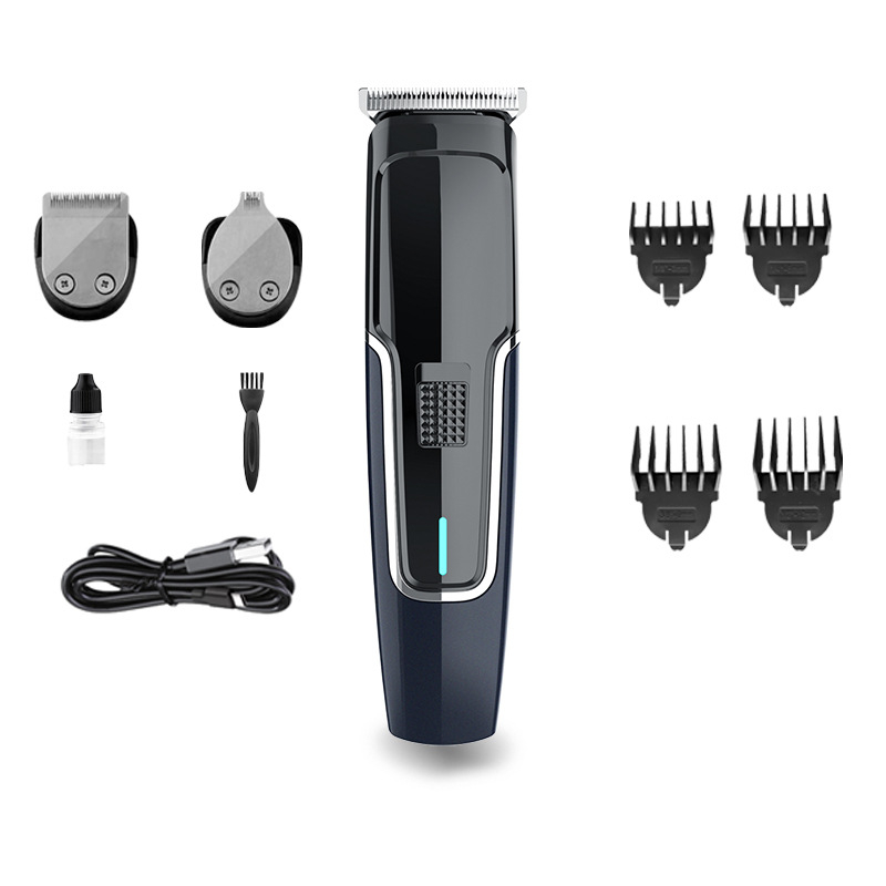 Ηλεκτρικός κοπτήρας μαλλιών για σαλόνια και οικιακή χρήση, επαναφορτιζόμενη, με βούρτσες κινητήρα, λεπίδες από ανοξείδωτο ατσάλι, αφαιρούμενο πλενόμενο κεφάλι κοπής, διάρκεια λειτουργίας 1–3 ώρες