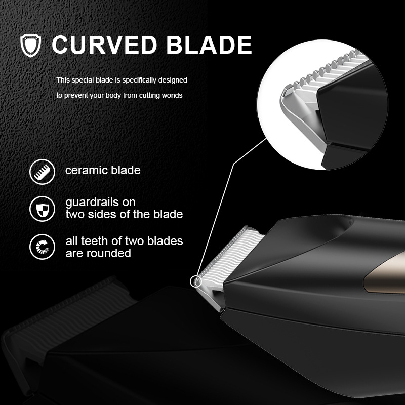 Τρίμερ για ολόσωμο σώμα, αδιάβροχο, κεραμική κεφαλή κοπής, τροφοδοσία USB, ενσωματωμένη μπαταρία, αυτονομία 1-3 ώρες.