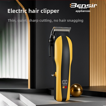 Ηλεκτρικό κοπτικό μαλλιών με ενσωματωμένη μπαταρία 2000–4000 mAh, χρόνος λειτουργίας 1–3 ώρες, λεπίδες από ανοξείδωτο ατσάλι, αδιάβροχο, θόρυβος 36–45 dB.