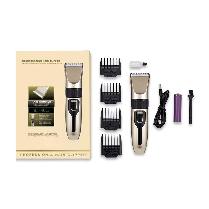 Επαγγελματικό ηλεκτρικό κουρευτικό μαλλιών με κεραμική λεπίδα, μοτέρ brushless, επαναφορτιζόμενο, αφαιρούμενη μπαταρία 1000–1200 mAh, θόρυβος 36–45 dB