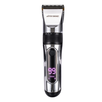 T777 elektromos hajvágó — kerámia penge, beépített akkumulátor 1200–2000mAh, üzemidő 1–3 óra, 12W kefés motor, teljes testben mosható