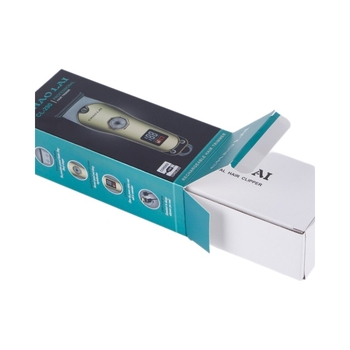 Elektronikus hajvágó készlet – brushless motor, titánötvözet vágófej, vízálló kivitel, beépített 500–800 mAh akkumulátor, duál-tápellátás